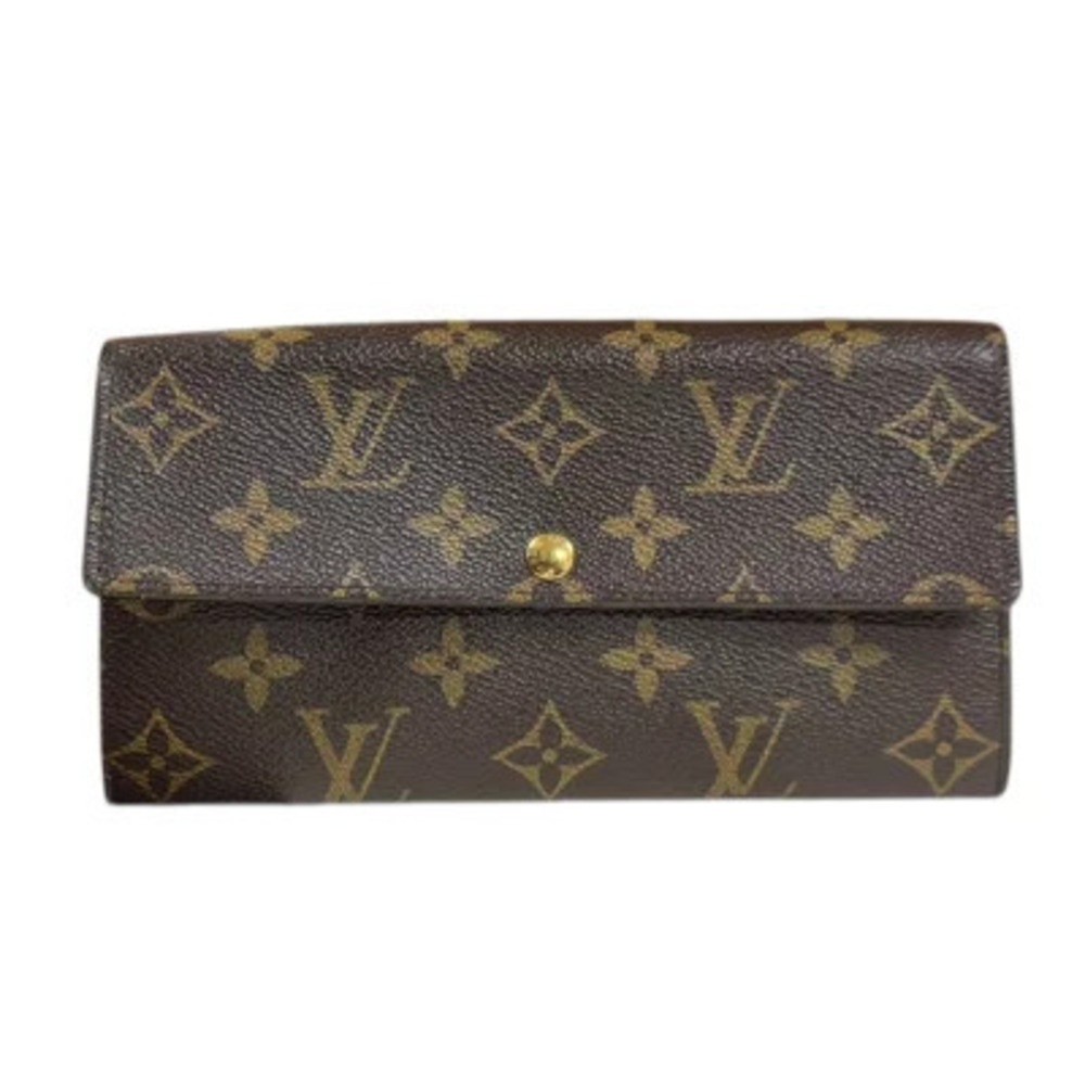Louis Vuitton Portefeuille Sarah Monogram Long Wallet Canvas